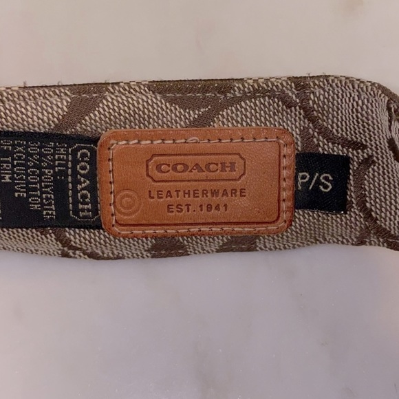 💎 COACH VINTAGE SIGNATURE LOGO VISOR IN BROWN - Picture 9 of 9